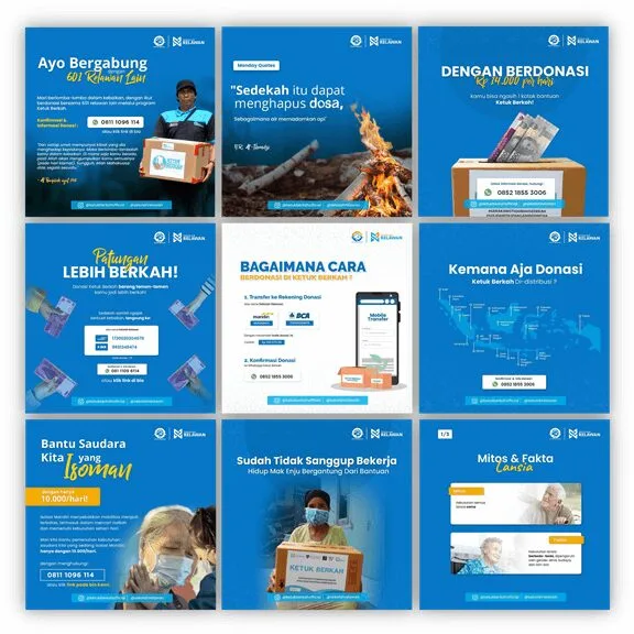 Portfolio Jasa Kelola Instagram Non-Profit: Ketuk Berkah Official