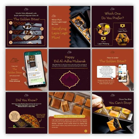 The Golden Bites: Studi Kasus Jasa Kelola Instagram Lapis Legit Premium