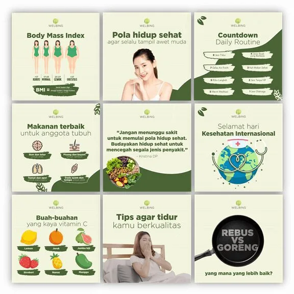 Jasa Kelola Instagram Kesehatan & Wellness: Welbing Study Case