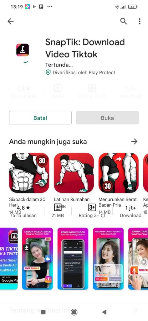 Aplikasi SnapTik Unduh Video Tanpa Watermark