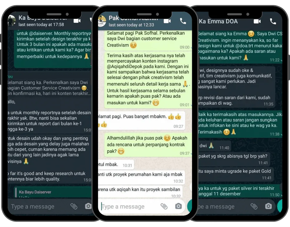 Testimoni klien Creativism