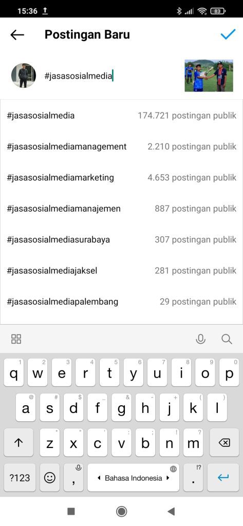 Cara Menggunakan Hashtag Suggestion
