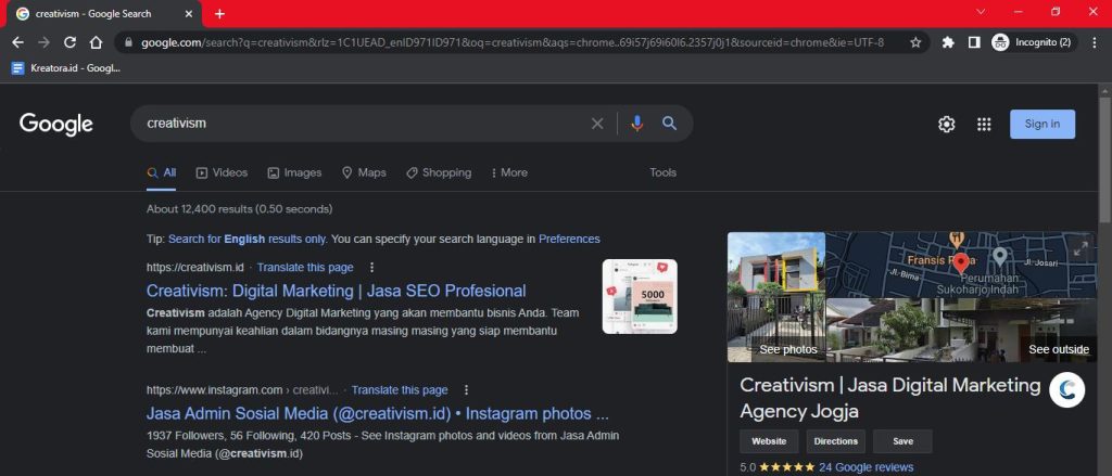 Contoh strategi short tail keyword untuk penamaan domain
