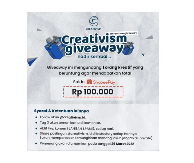Cara Menambah Followers Instagram dari Giveaway