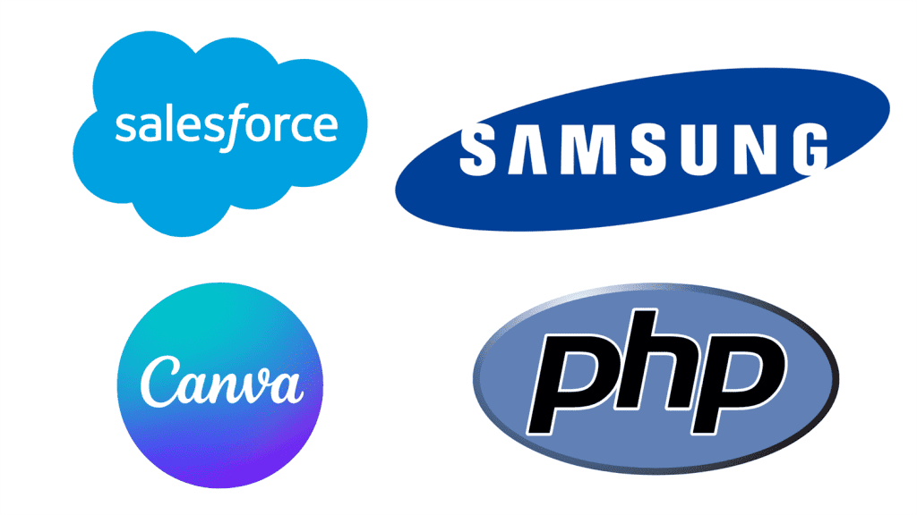 Jenis Desain Logo Bisnis Model Font in Shape