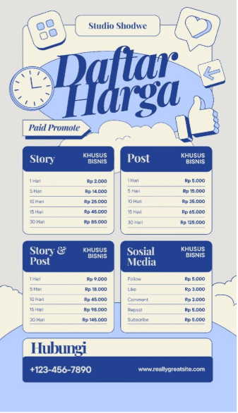 Contoh Paid Promote Instagram Menarik