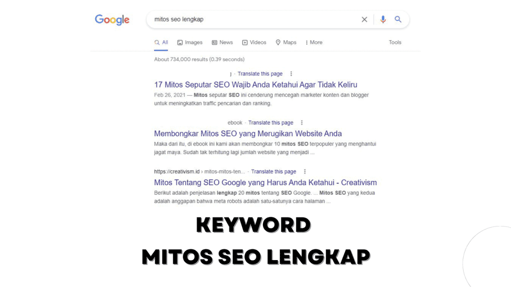 Keyword Mitos SEO Lengkap
