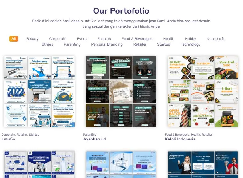 Portofolio Creativism Agen Digital Marketing untuk Jasa Konten Instagram Terpercaya