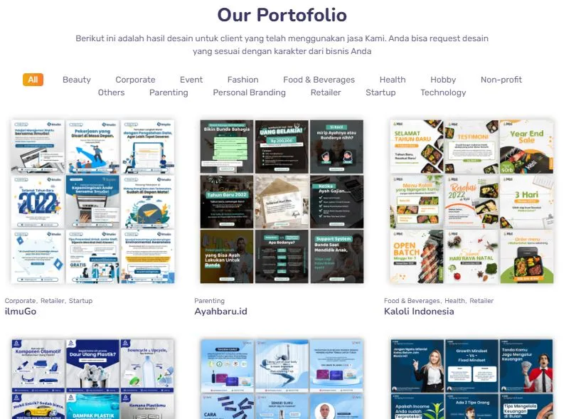 Portofolio Jasa Desain Postingan Instagram Terbaik