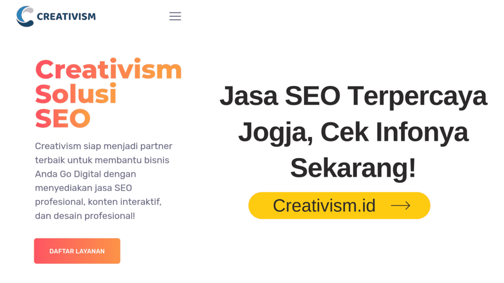 Jasa SEO Terpercaya Jogja, Cek Infonya Sekarang!