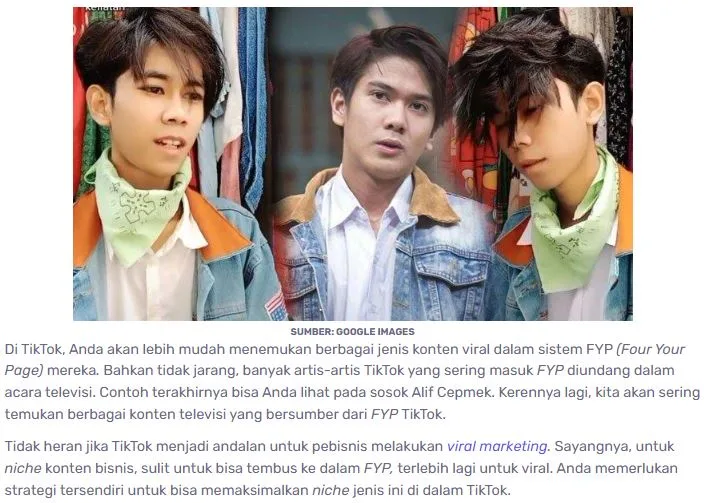 Contoh Jenis Authoritative Content