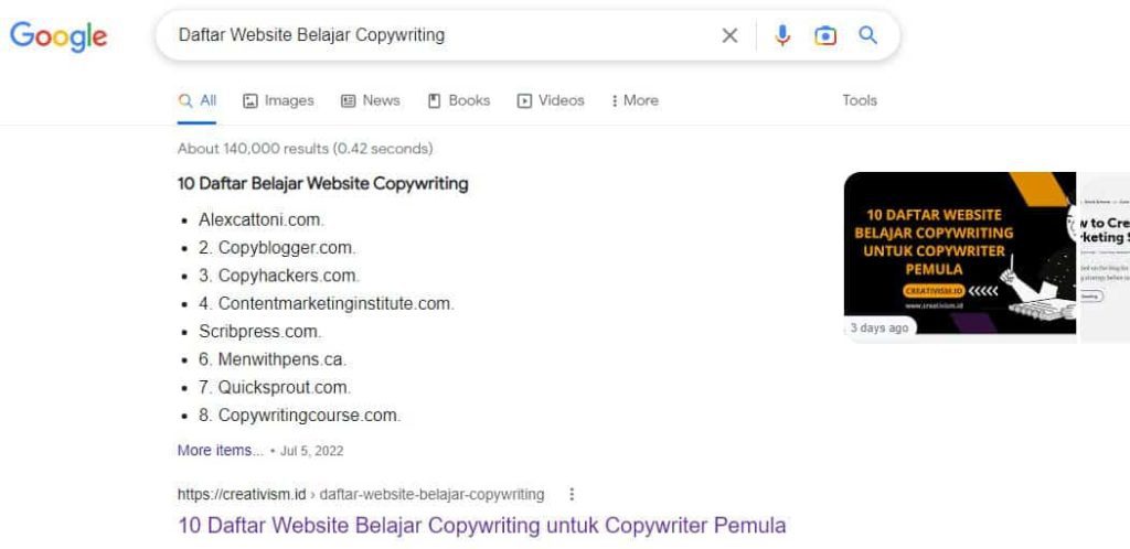 Featured Snippets Creativism
