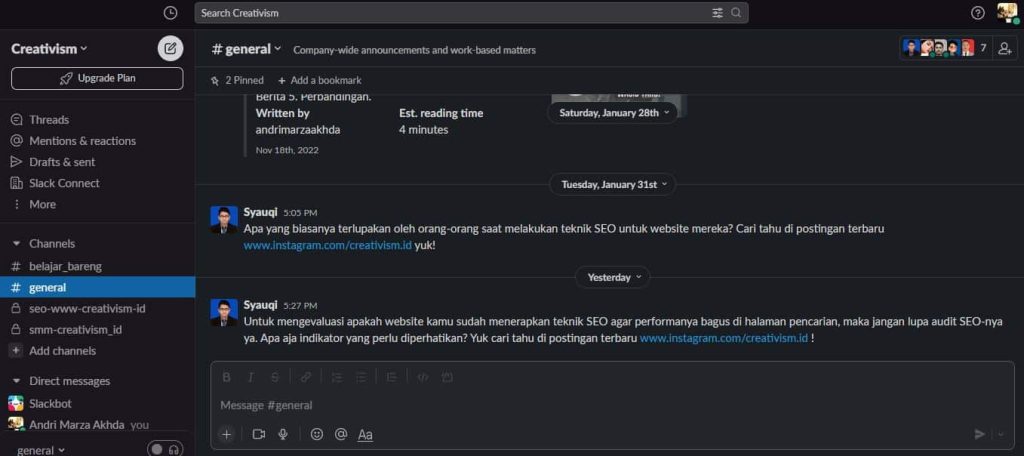 Tools Kolaborasi Tim Creativism