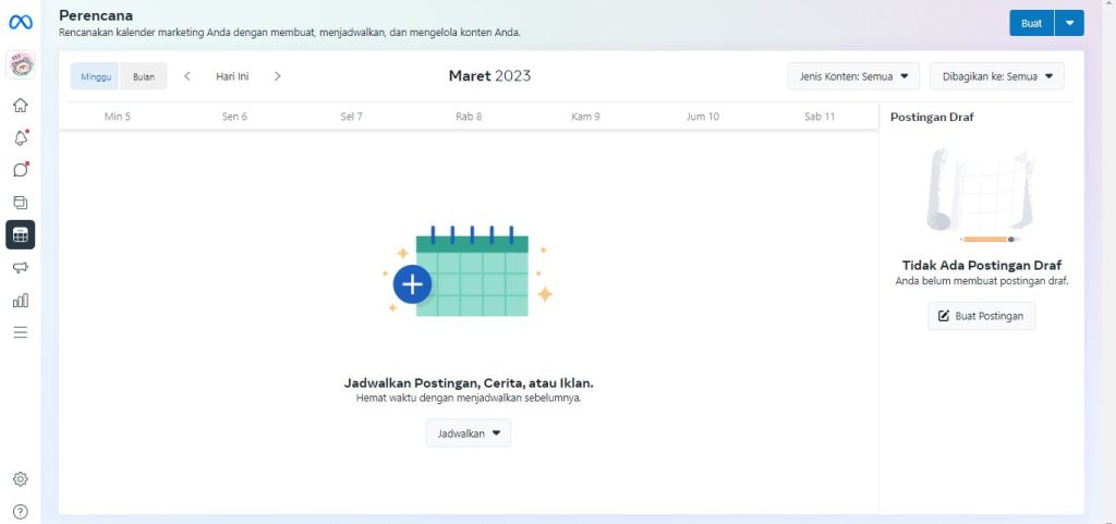 Meta Business Suite untuk Jadwalkan Konten