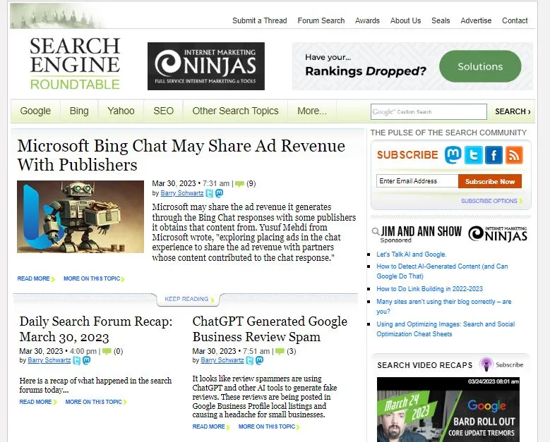 Search Engine Roundtable