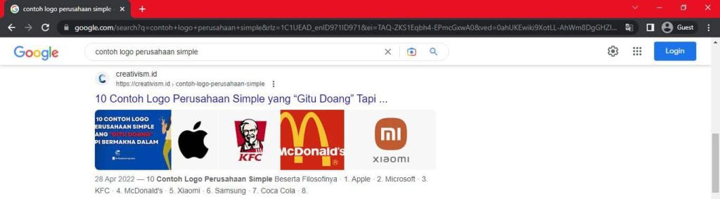 Contoh Logo Perusahaan Simpel
