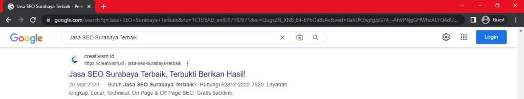 Hasil Penerapan SEO Copywriting