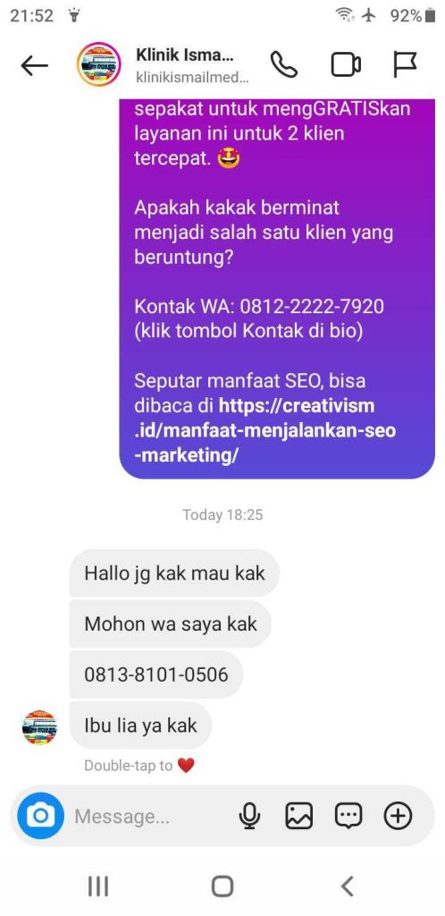 Tips DM Pelanggan