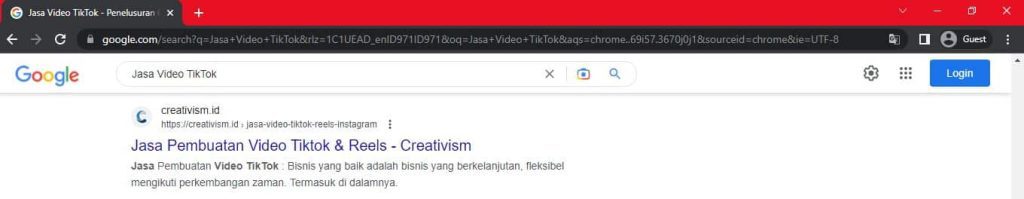 Portofolio Keyword Jasa SEO Jogja Bulanan