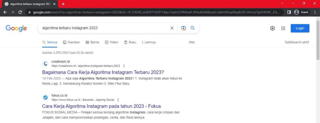 Algoritma Instagram Terbaru 2023