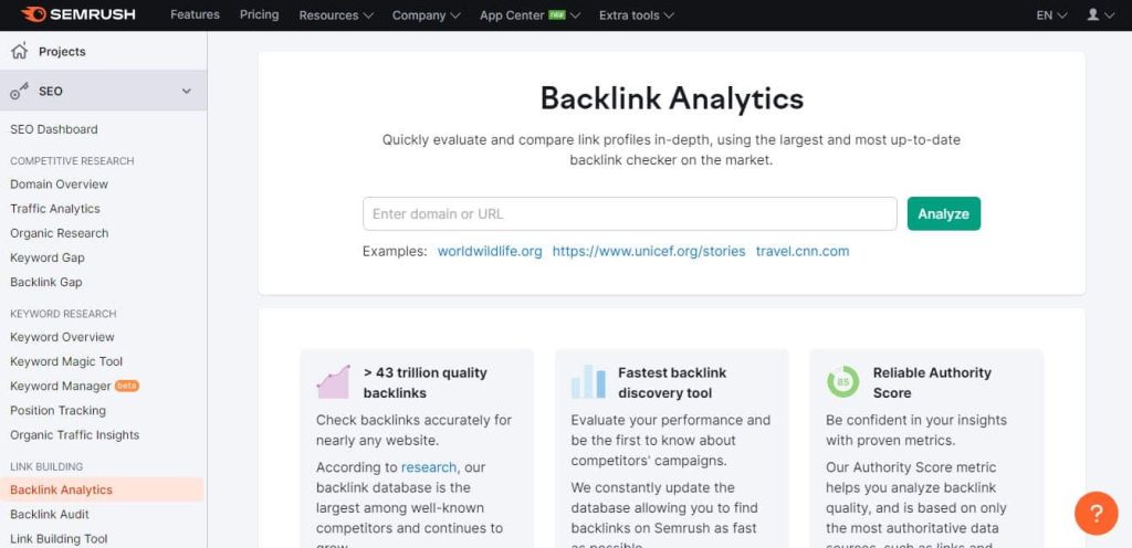 Cara Cek Toxic Backlink di SEMrush
