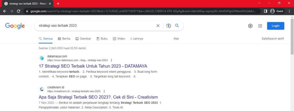 Strategi SEO Terbaik 2023