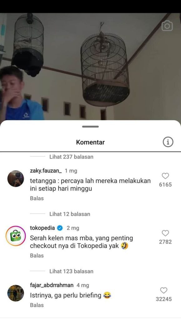 Strategi Komentar Pada Konten Viral