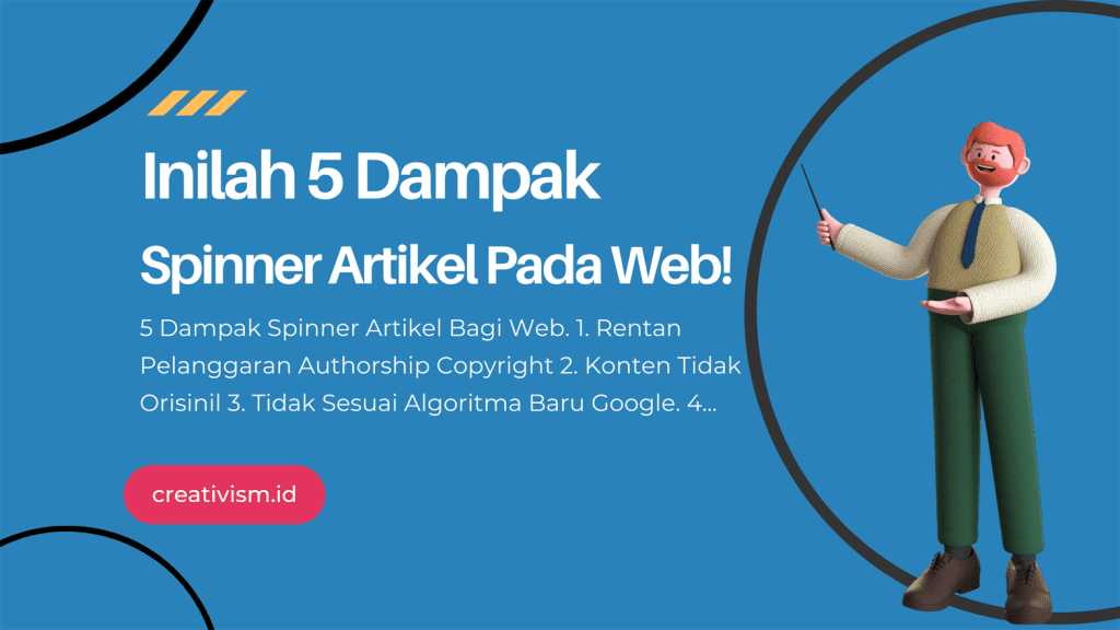 5 Dampak Spinner Artikel Pada SEO Website!
