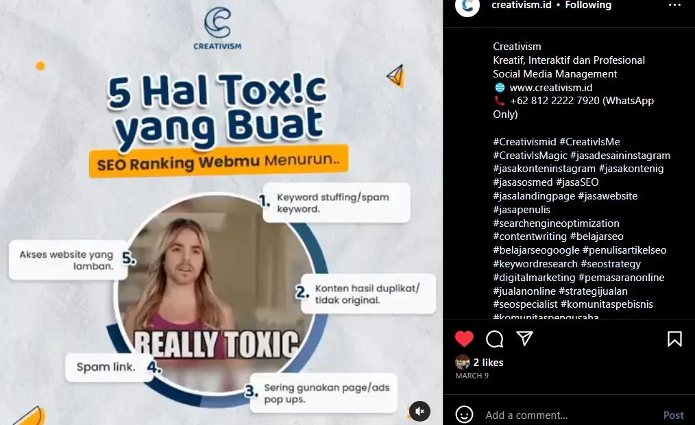 Faktor Menurunnya Ranking Web di Google