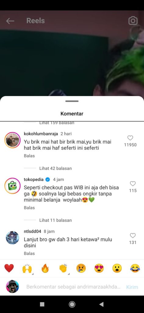 Strategi Komentar Tokopedia
