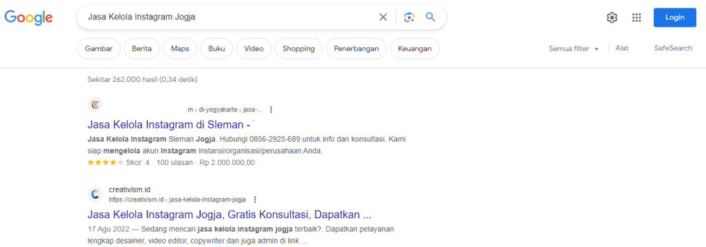 Portofolio Jasa SEO Medan