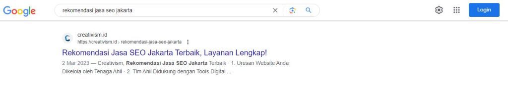 Rekomendasi Jasa SEO Jakarta