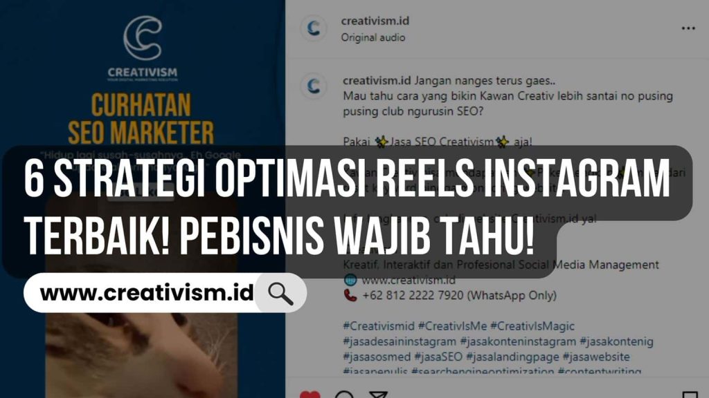 6 Strategi Optimasi Reels Instagram Terbaik