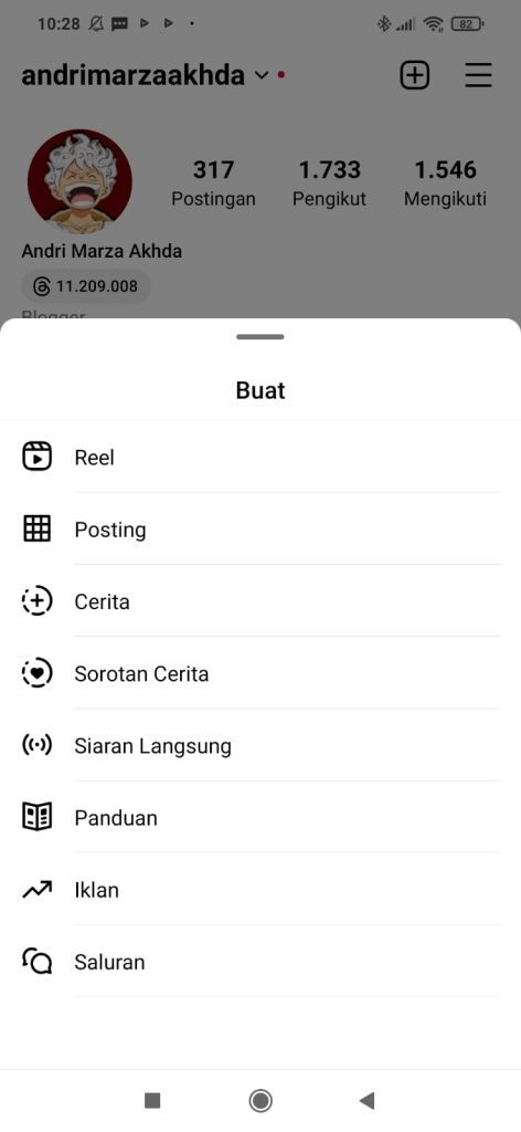 Cara Membuat Channel Instagram