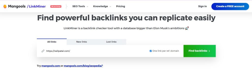 Cara Melihat Backlink Kompetitor dari LinkMiner