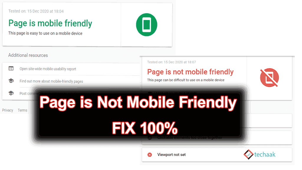 Halaman Web yang Tidak Mobile Friendly