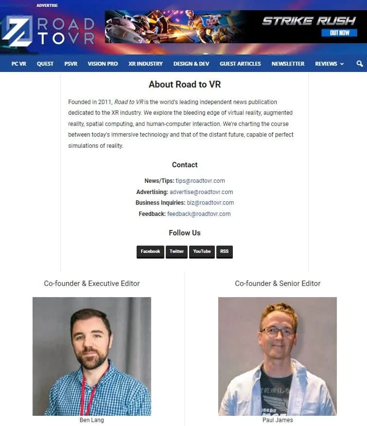 Rekomendasi Website Informasi Virtual Reality