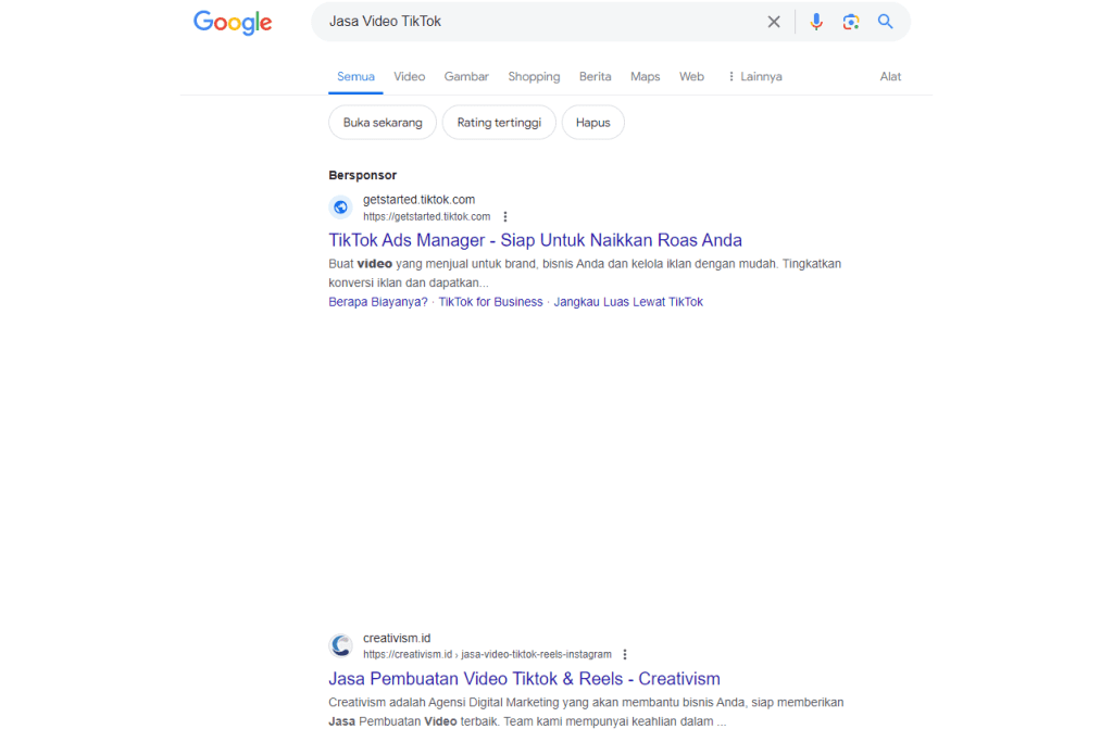 Keyword Jasa Video TikTok
