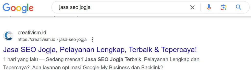 Hasil Optimasi Tim Creativism