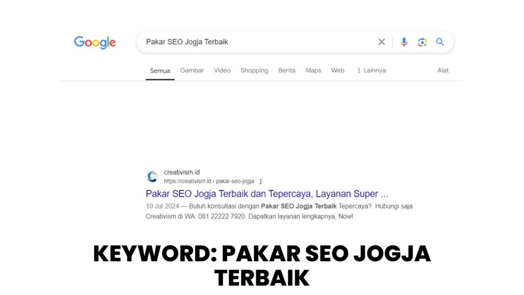 Keyword Pakar SEO Jogja Terbaik