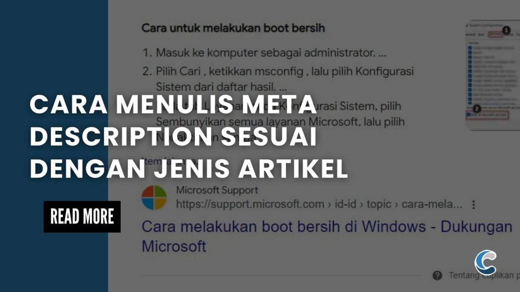 Cara Menulis Meta Description Sesuai dengan Jenis Artikel