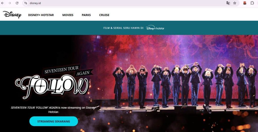 Disney Menerapkan Tampilan Web yang Berbeda untuk Negara Indonesia
