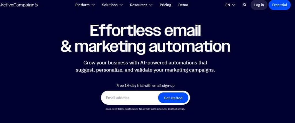 Effortless email & marketing automation