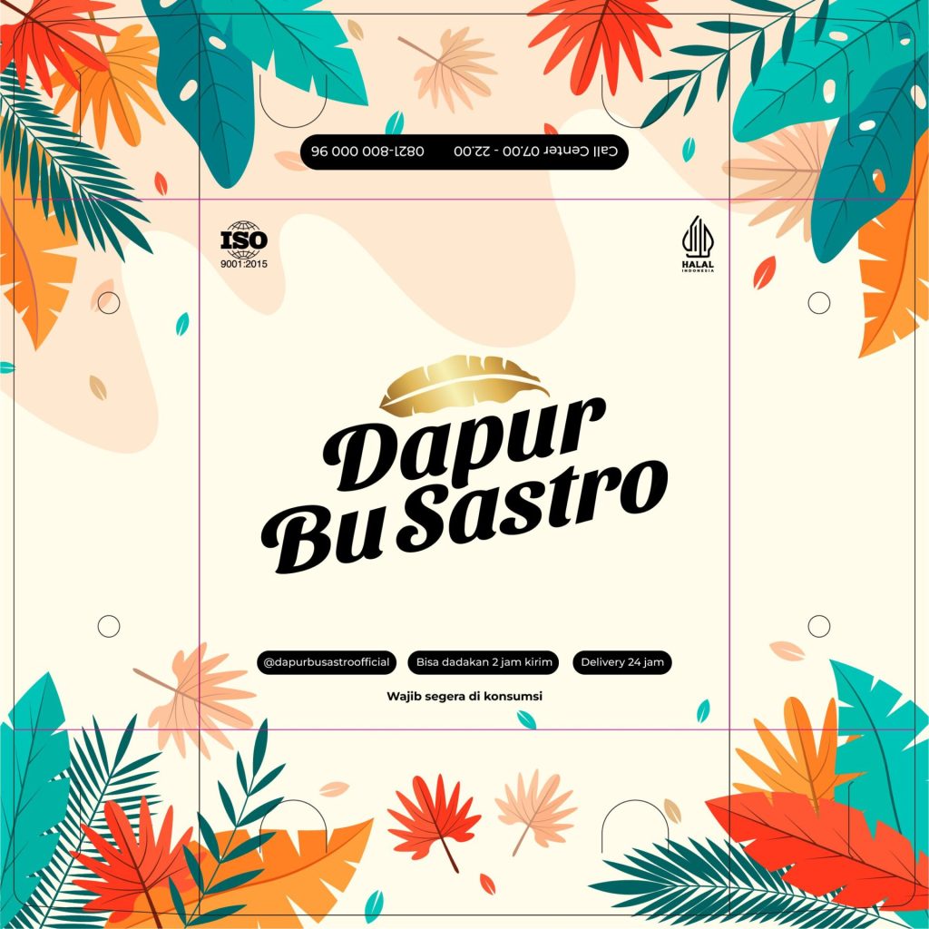 Dus DBS 20x20 cm packaging snack Dapur Bu Sastro