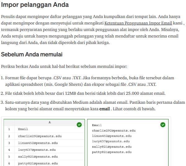 Fitur-Fitur dalam Platform Medium