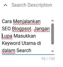 Cara Menerapkan SEO di Blogspot, Lakukan Optimasi Search Description