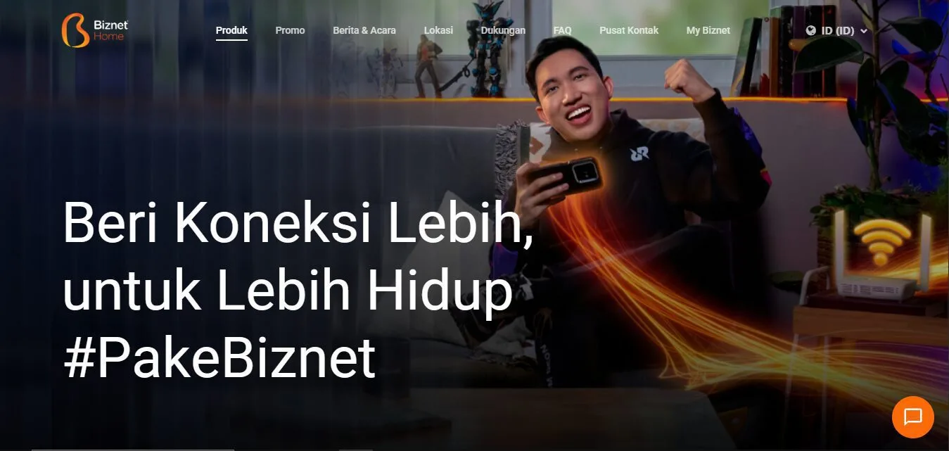 Contoh Website Perusahaan Biznet