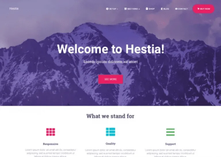 Template Web Company Profile Hestia