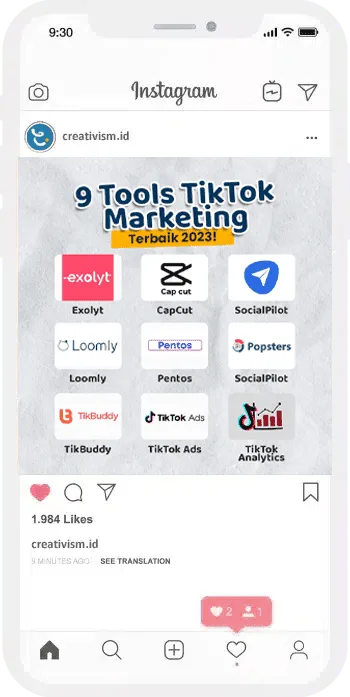 Jasa Kelola Instagram dari Creativism