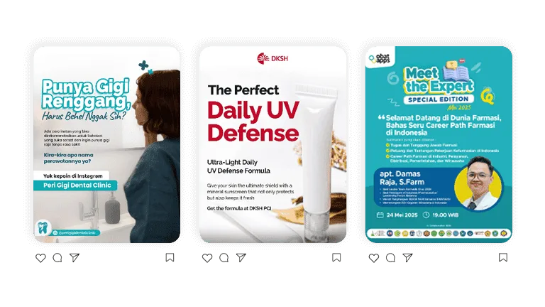 Tampilan Feed Desain Karya Creativism Menyesuaikan Rasio Feed IG Terbaru